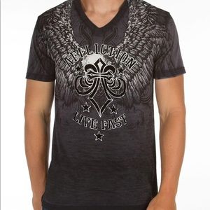 Affliction Aeronautical V-Neck T-Shirt NWOT